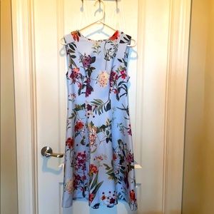Tommy Hilfiger light blue floral dress, Size 8